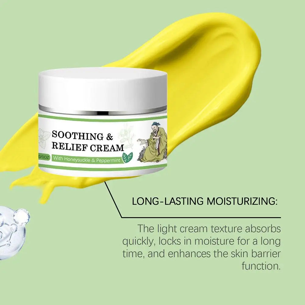 Herbal Soothing Cream 30G Relieves Itching Redness Natural Formula for Sensitive Skin Moisturizing Care Insect Bites Sunburn