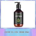 Black Castor Oil Curl Cream Non-Stick Hydrates Eliminates Frizz, Hair-Smoothing Anti-Frizz Cream to Define 100Ml New
