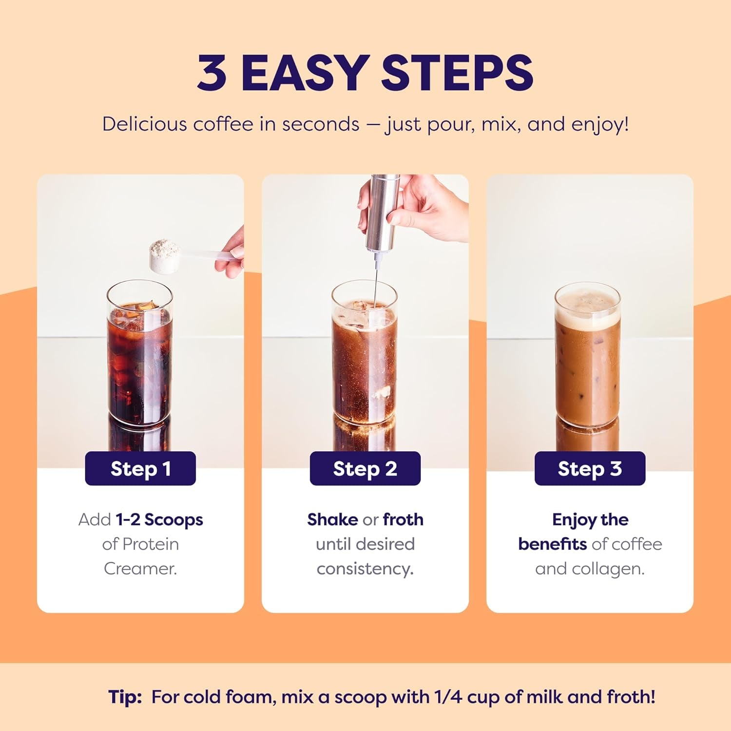 Protein Coffee Creamer – Sugar Free Creamer with 11G of Collagen, MCT Oil, Keto Coffee Creamer Powder for Hair, Skin & Nail Support, Salted Caramel, 1 Pack