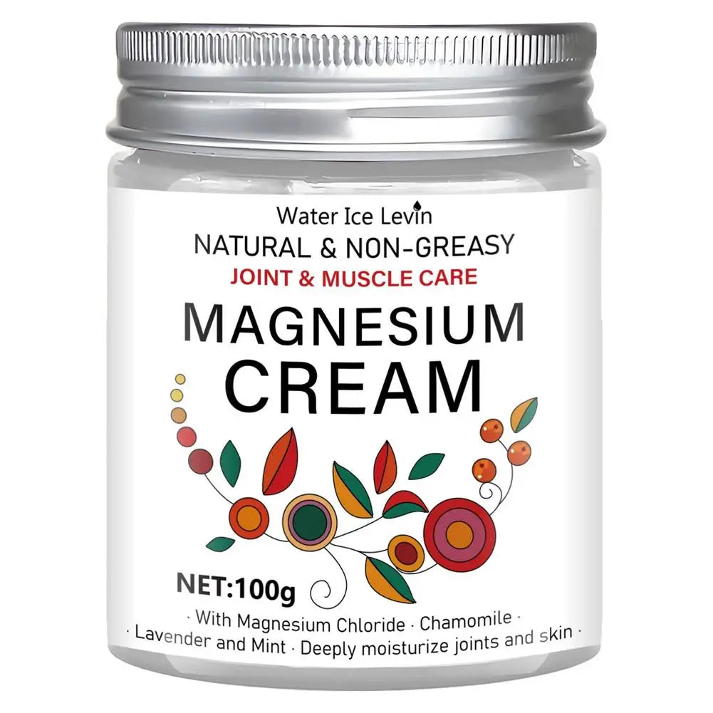 Nerve Relief Magnesium Cream, Magnesium Body Butter Deeply Moisturizes Skin,Non-Greasy Relief for Knee Joint & Muscle Comfort