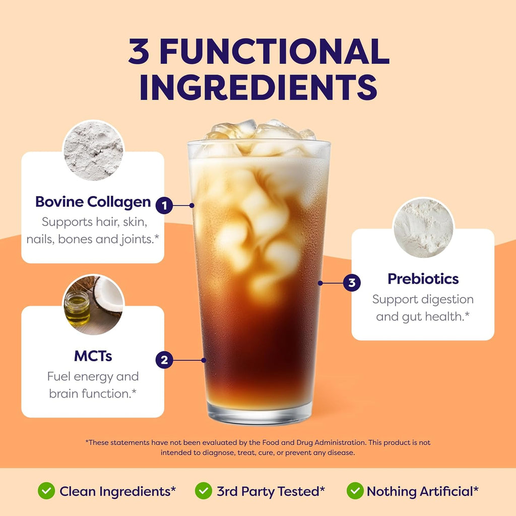 Protein Coffee Creamer – Sugar Free Creamer with 11G of Collagen, MCT Oil, Keto Coffee Creamer Powder for Hair, Skin & Nail Support, Salted Caramel, 1 Pack