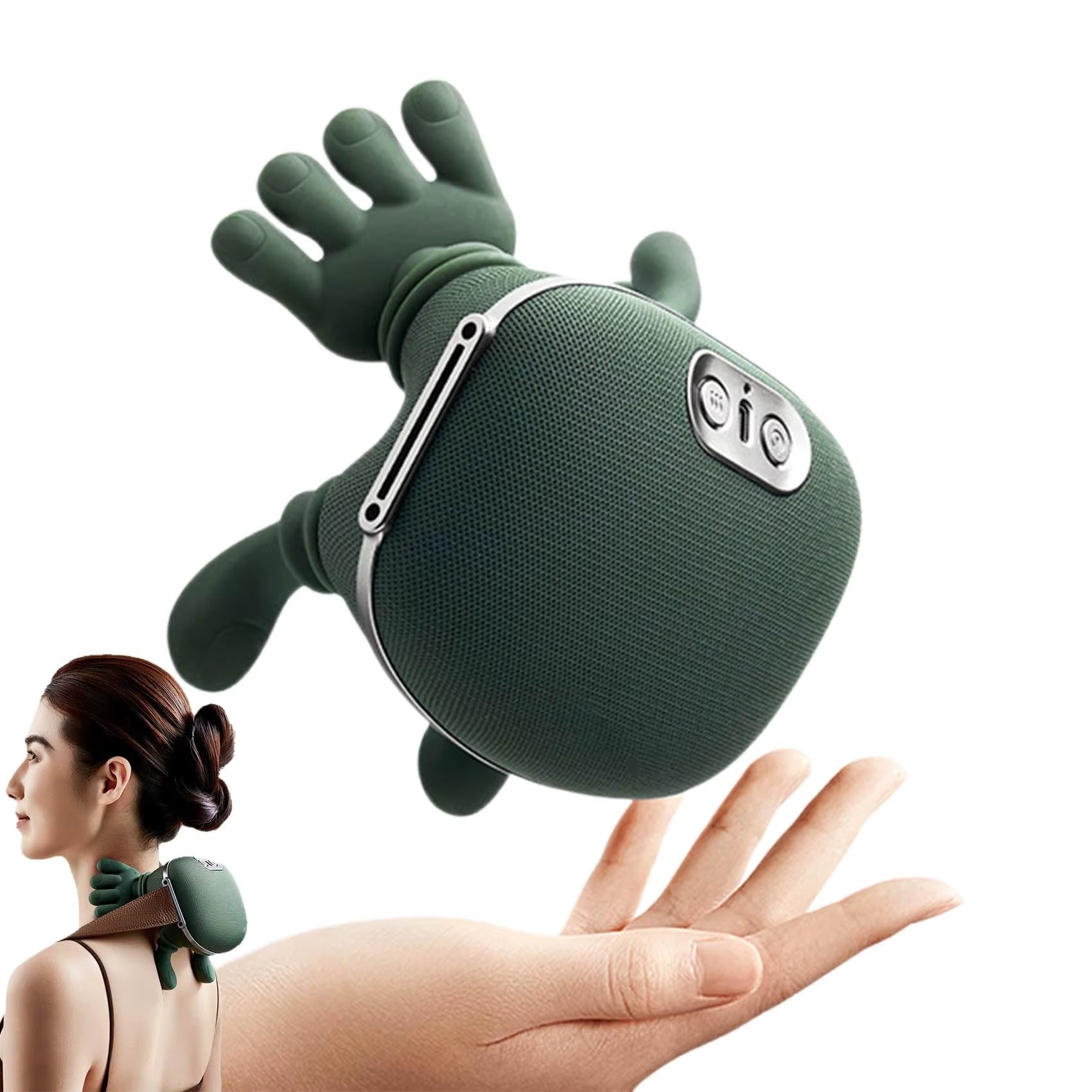 Bionic Finger Neck Shoulder Massager Wireless Neck Cervical Trapezius Kneading Massage Shawl Brushless Motor Neck Massager