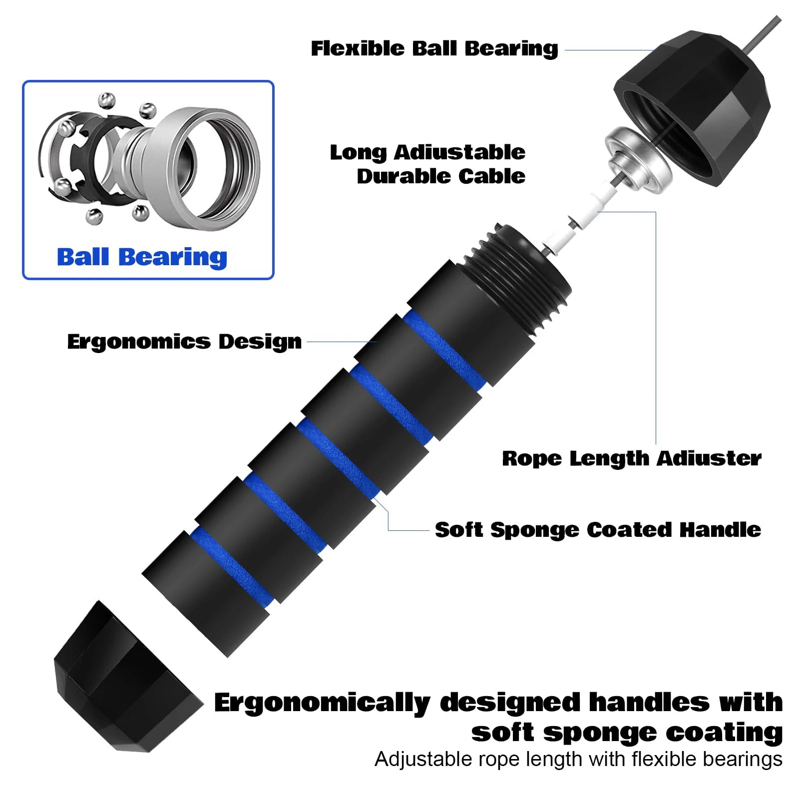 Wire Wireless Ball Jump Rope Dual Purpose Fitness Training Sports Equipment Bearing Load Jump Rope