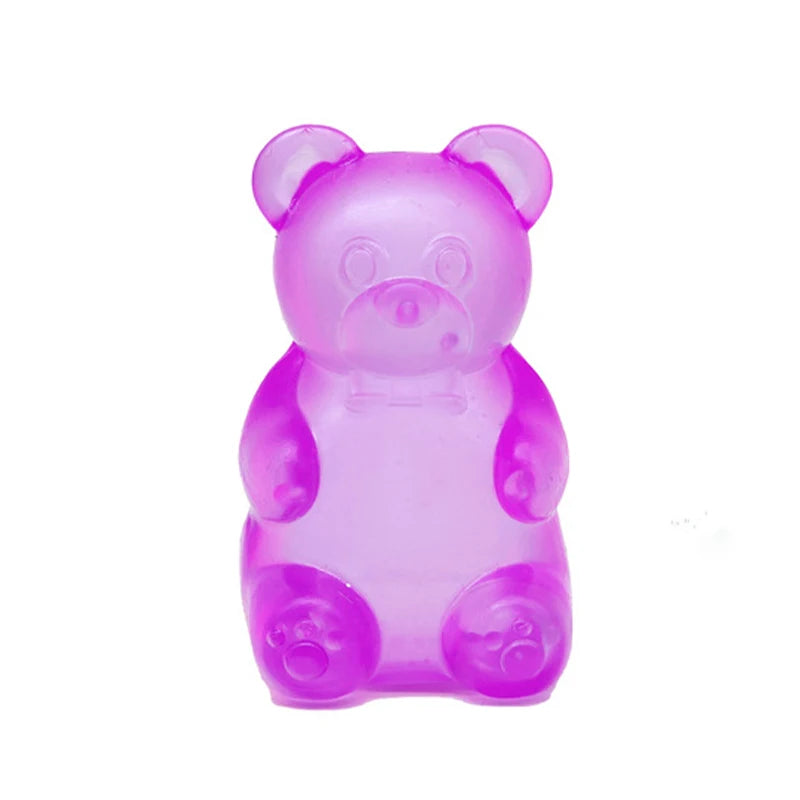 Cute Bear Nee Doh Maltose Squishy Toy Dough Colorful Sensory Toy Creative Desk Decoration Stress Relief Doll Squeeze Fidget Toy