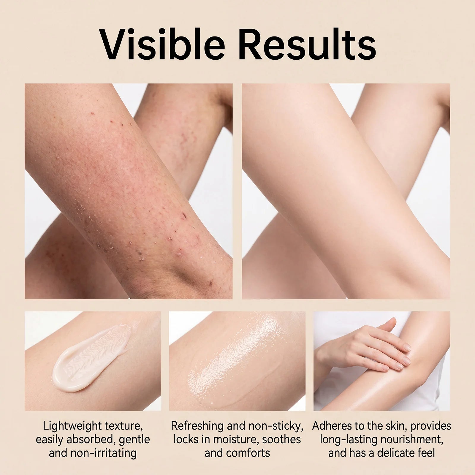 Soothing Scar Cream Lightweight Relieve Redness Tightness Hydrating Nourish Skin Improve Uneven Tone Soothe Dry Itchy Skin