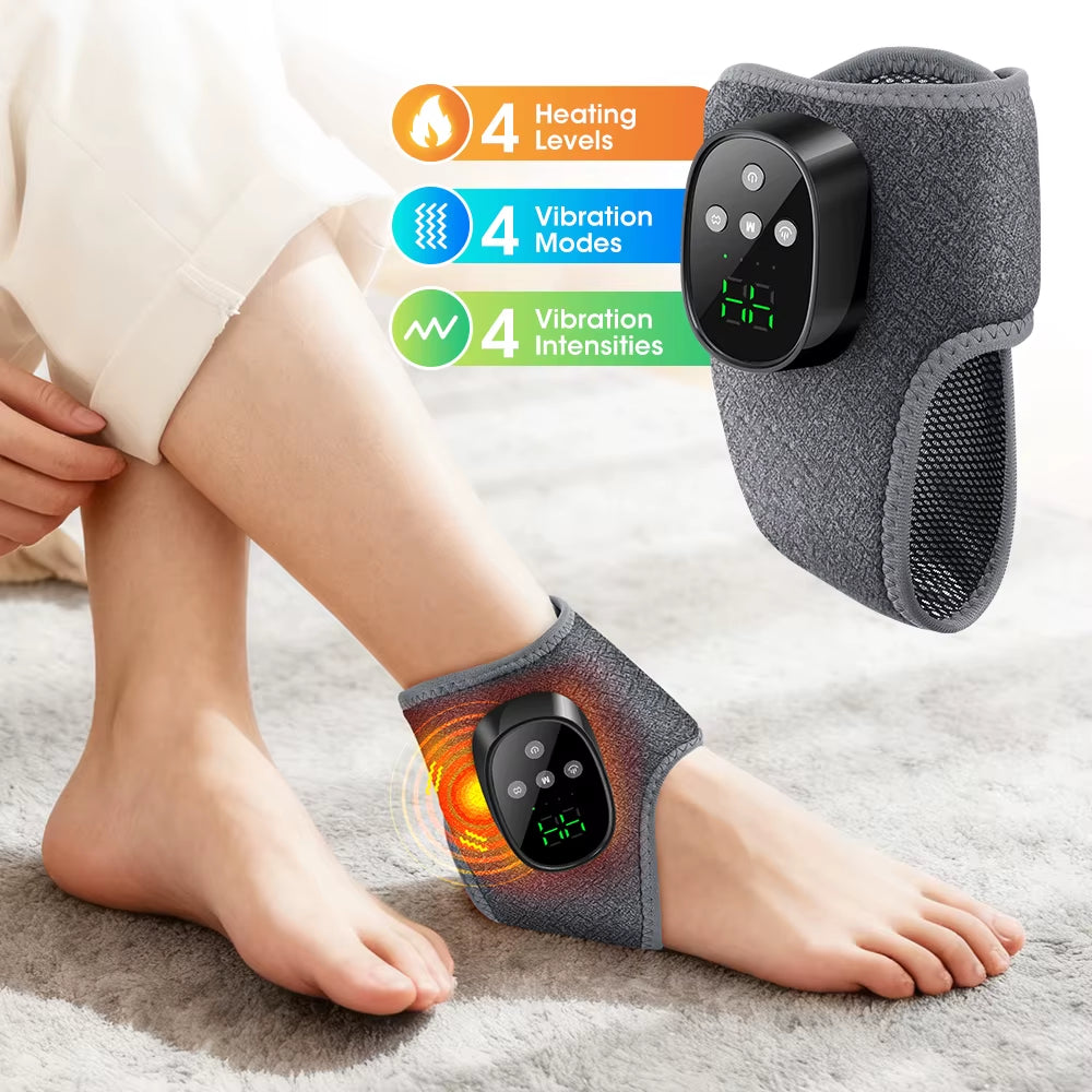 Electric Foot and Hand Massager Can Vibrate and Heat the Ankles and Ankles, and the Bracket Joints Are Portable, Which Can Relax