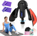Inner Thigh Exerciser for Women, 15-80 LB Adjustable Resistance Thigh Trainer with Resistance Band(2Pc), Thigh Workout Kegel Equipment for Pelvic Floor Muscle, Shaping, Yoga & Home Fitness
